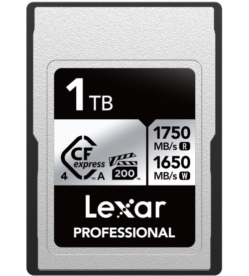 Lexar 1TB Professional SILVER CFexpress 4.0 Type A Card LCAEXS4001T-RNENG
